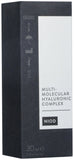 NIOD gota del serum en primer plano mostrando textura ligera y absorción rápida