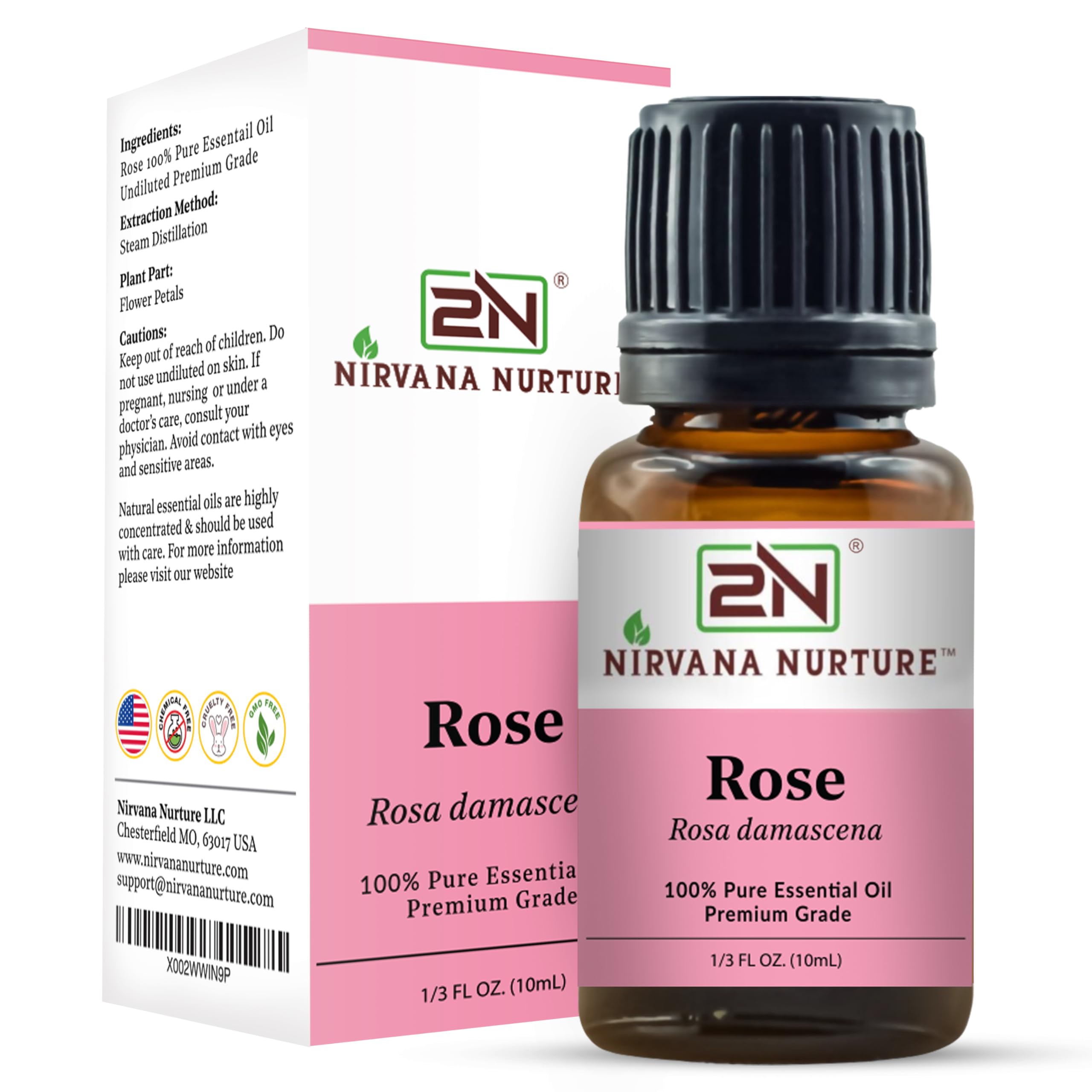 Nirvana Nurture mezclado con aceite portador demostrando dilución segura