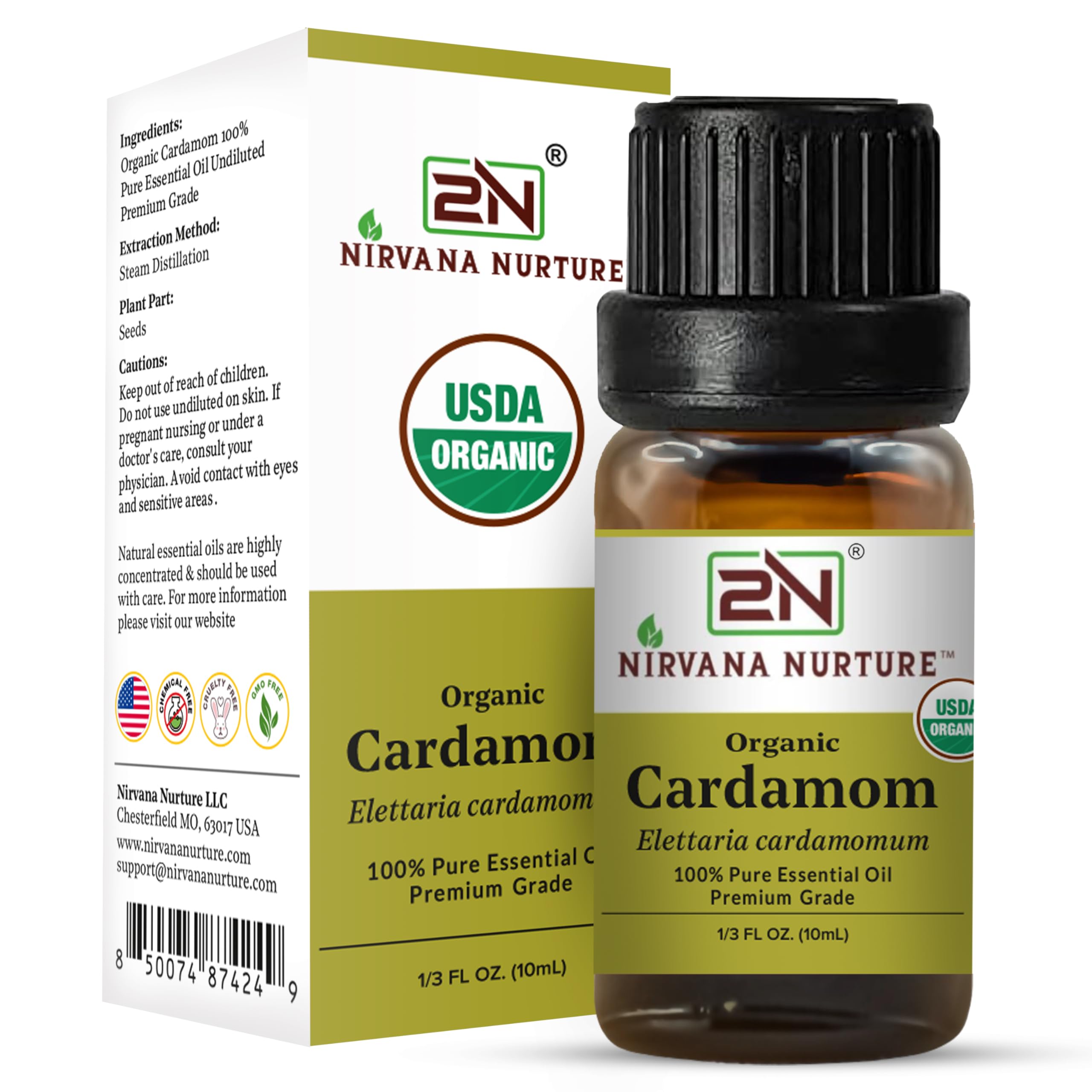 Nirvana Nurture etiqueta USDA certificada destacando confianza orgánica