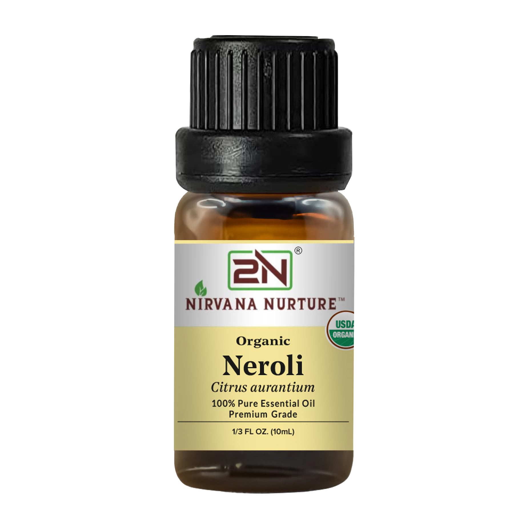Nirvana Nurture frasco delantero mostrando diseño y beneficio de pureza