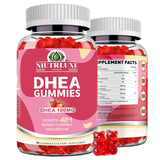 NIUTRLUXE frasco frontal que muestra DHEA Gummies y formato vegano
