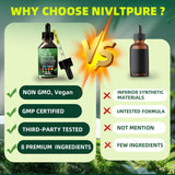 Nivltpure etiqueta con lista de ingredientes clara y beneficios visibles