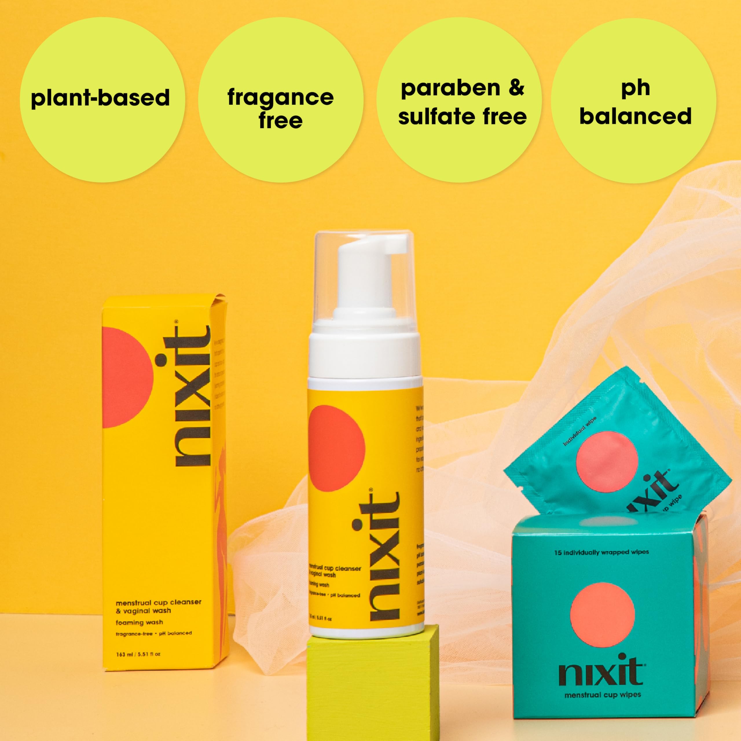 nixit etiqueta con ingredientes suaves y pH equilibrado