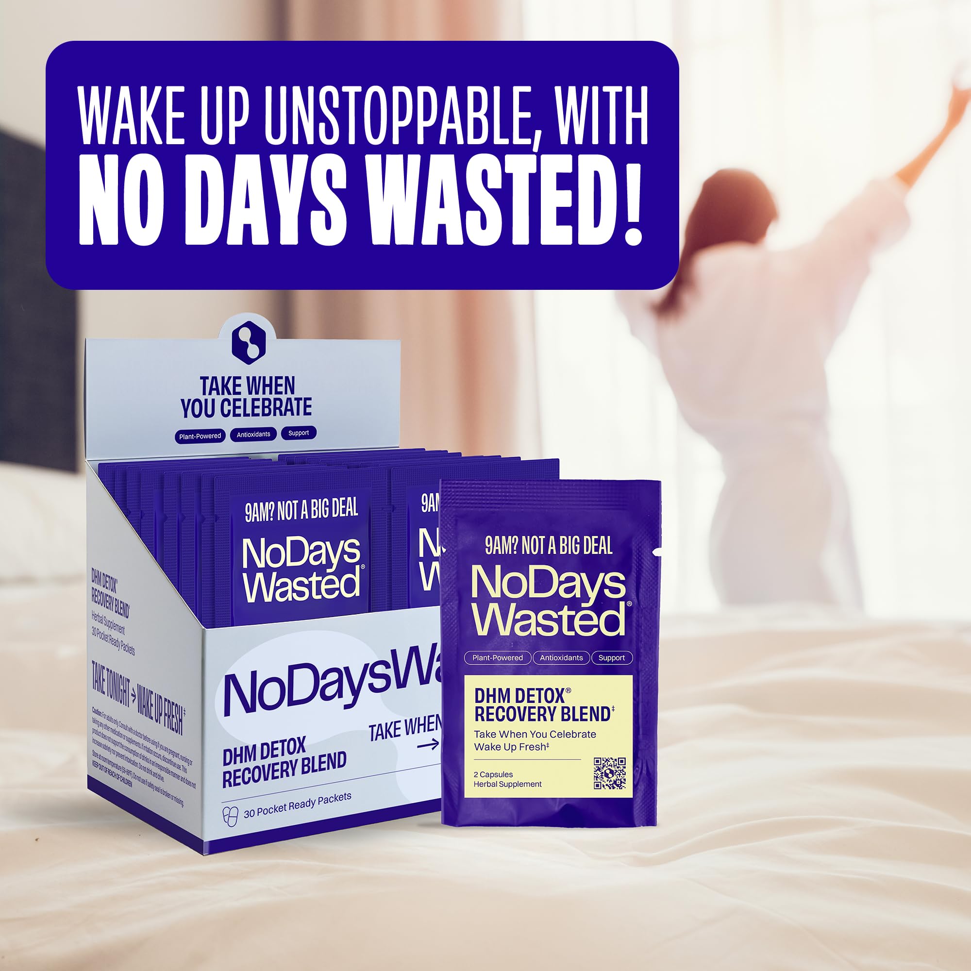 No Days Wasted en contexto de celebración enfatizando disfrute responsable