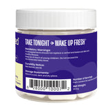 No Days Wasted etiqueta con lista de ingredientes y beneficios clave
