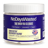 No Days Wasted frasco frontal mostrando 60 cápsulas y etiqueta clara