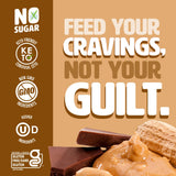 No Sugar Company barra en mano para comparar tamaño y portabilidad