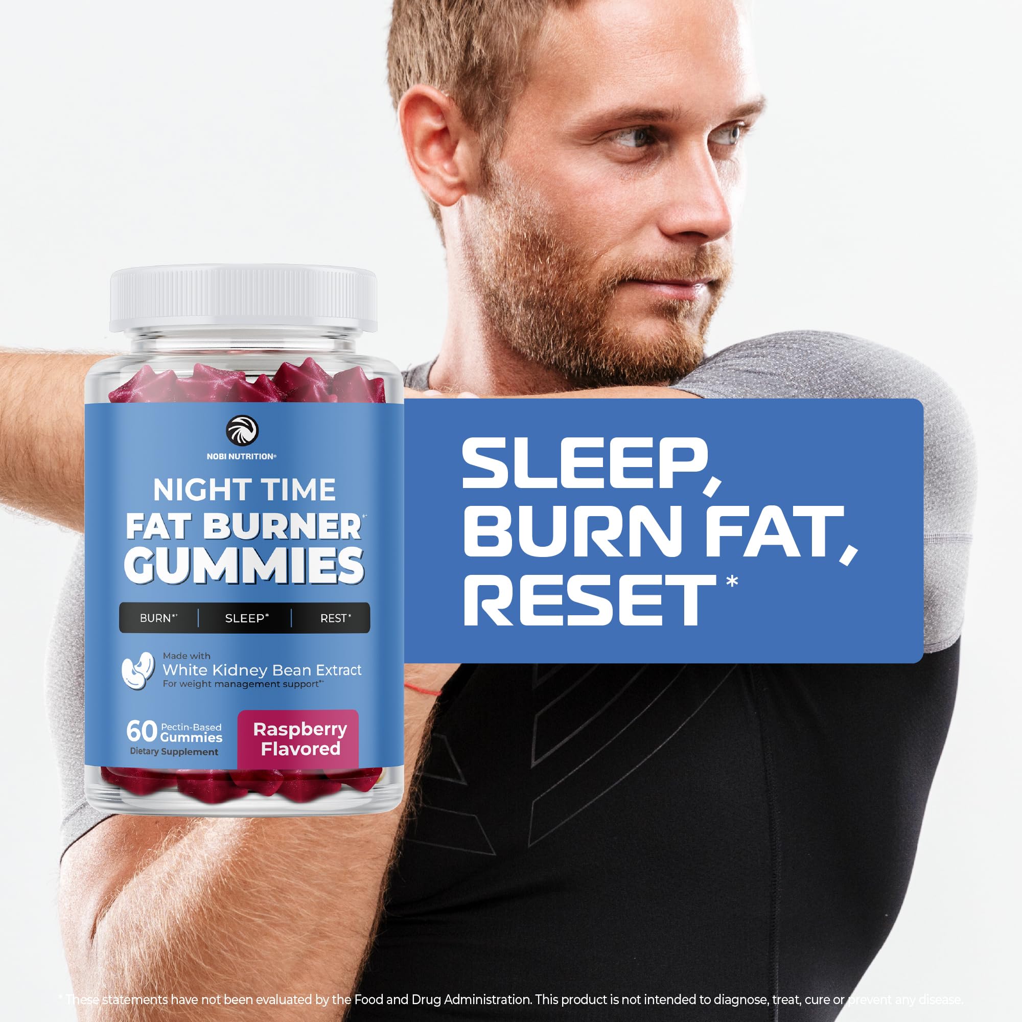 Nobi Nutrition escena de dormitorio que sugiere apoyo al descanso nocturno