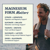 Nobi Nutrition etiqueta con lista de diez formas de magnesio y B6