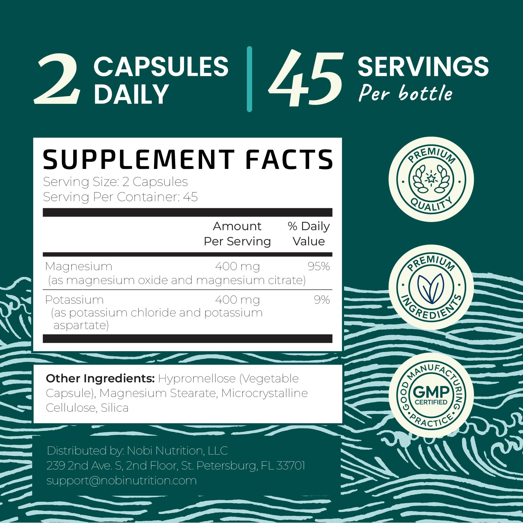 Nobi Nutrition comparación de porción para visualizar tamaño real