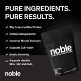 Noble Origins detalles de ingredientes: mezcla de órganos y colostro