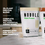 NOBULL batido con fruta en mesa sugiere uso diario y sabor agradable