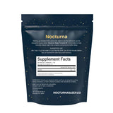 Vaso con Nocturna Glycine disuelto demostrando fácil mezcla y uso