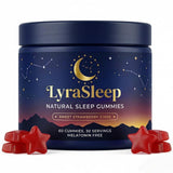 Nola sleep empaque frontal LyraSleep Gummies mostrando diseño y duración de 30 días