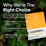 Noobru Advantage bebida preparada en vaso, sabor fresa-limón refrescante