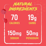 Noogs etiqueta nutricional con información de cafeína y electrolitos