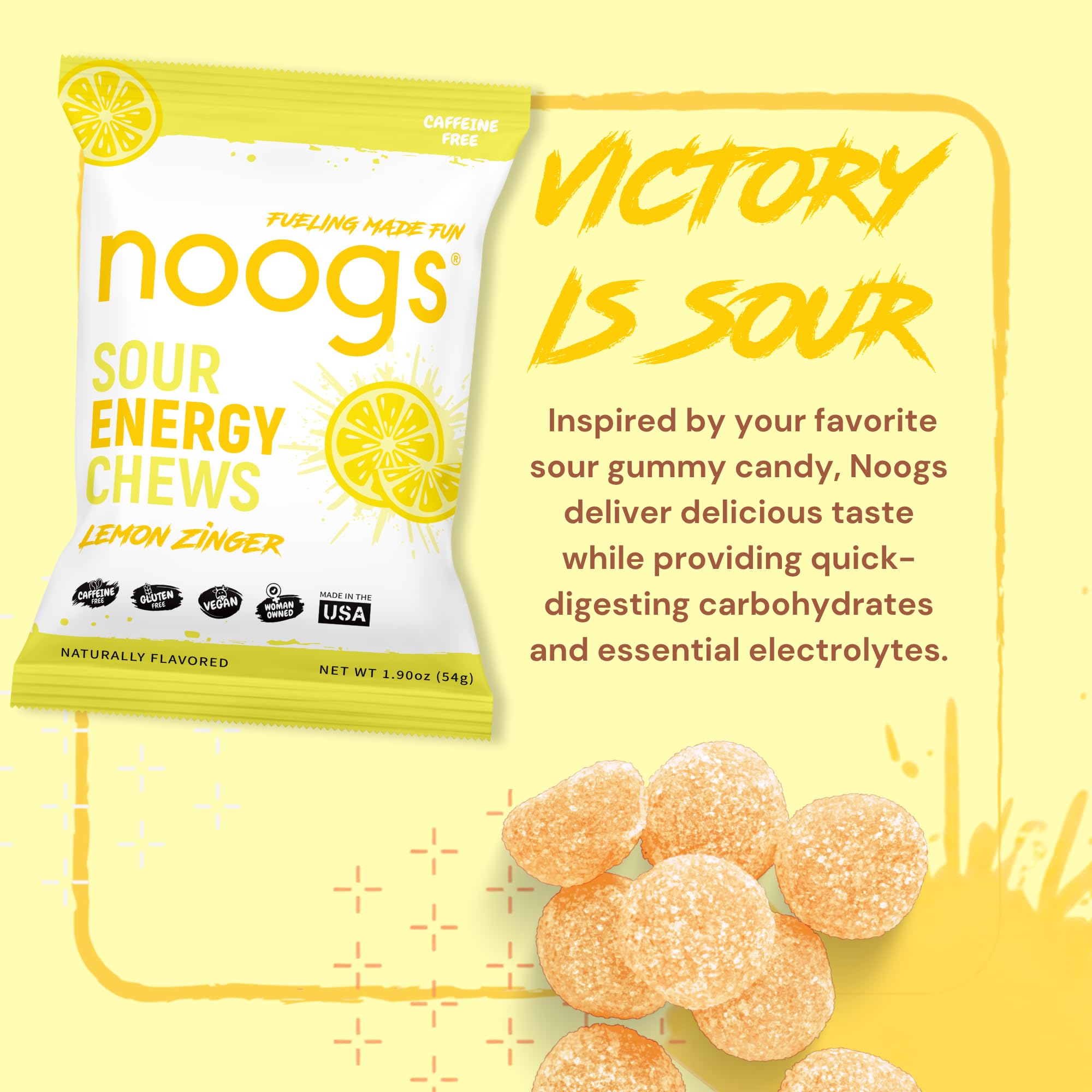 Noogs textura blanda de la gominola, masticable y cómoda