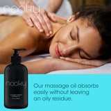 Nooky textura cercana en gotero, aceite ligero de rápida absorción