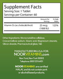Noor Vitamins primer plano de la tableta mostrando textura y facilidad de ingestión