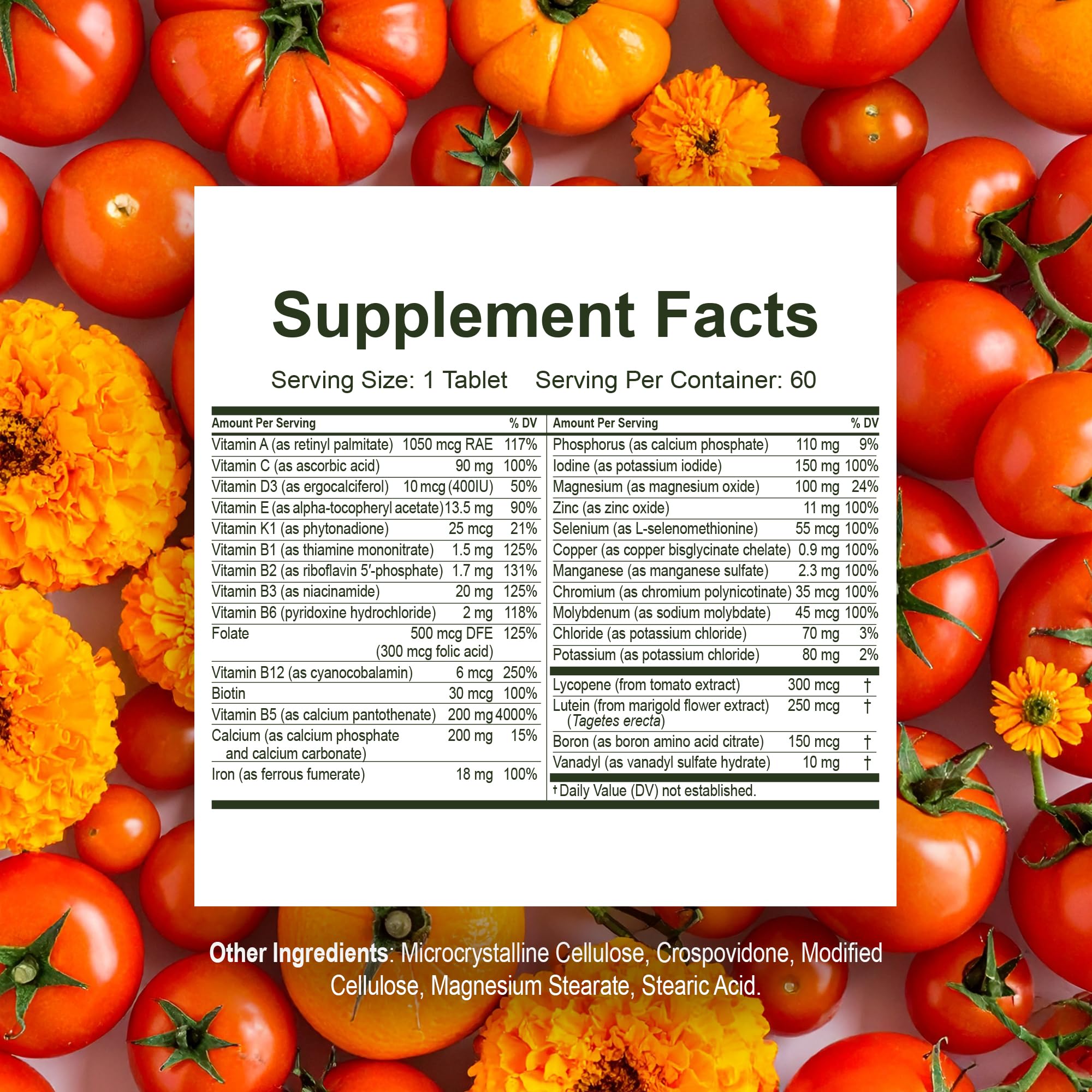 Noor Vitamins envase lateral con información nutricional legible y clara
