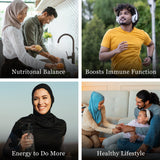 Noor Vitamins frasco abierto con comprimidos, lista para la toma diaria
