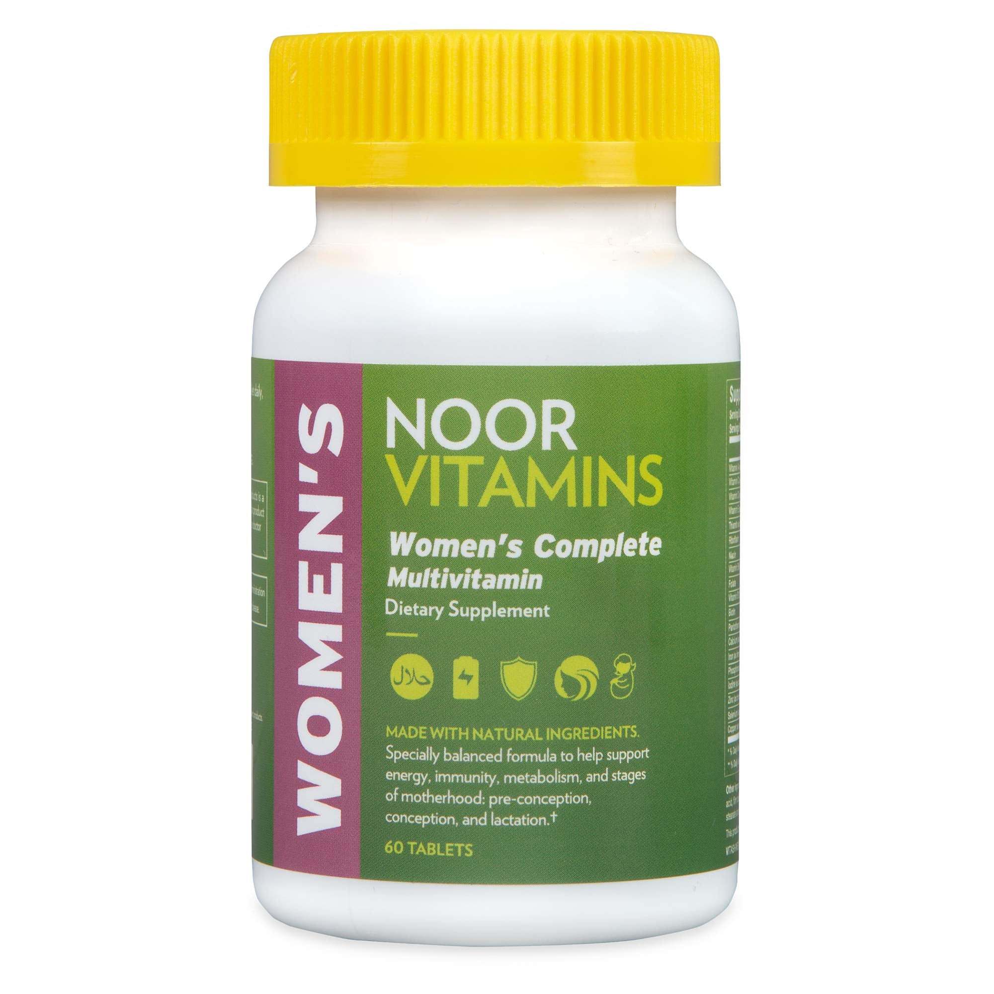 Noor Vitamins frente del empaque mostrando diseño y beneficio de conveniencia