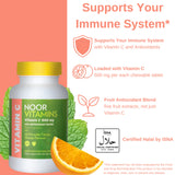 Noor Vitamins ingredientes naturales rosa mosqueta y acerola visual