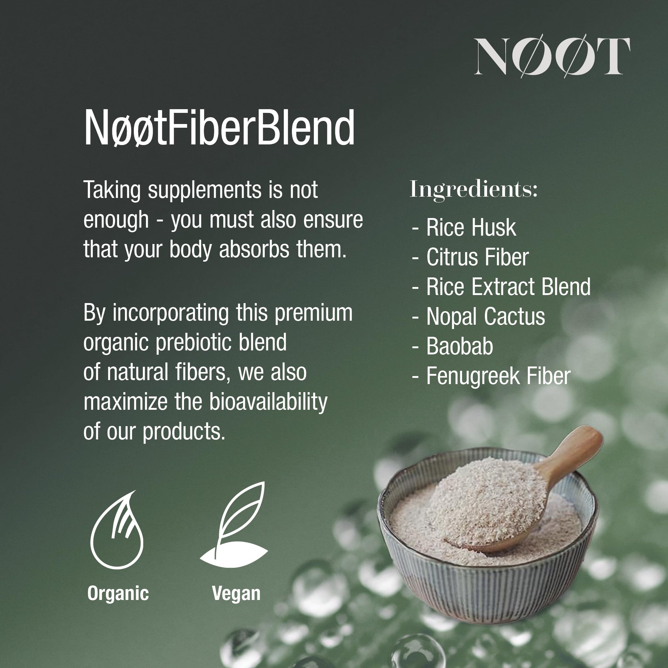 NOOT frasco eco-recycled sobre mesa reflejando sostenibilidad del producto