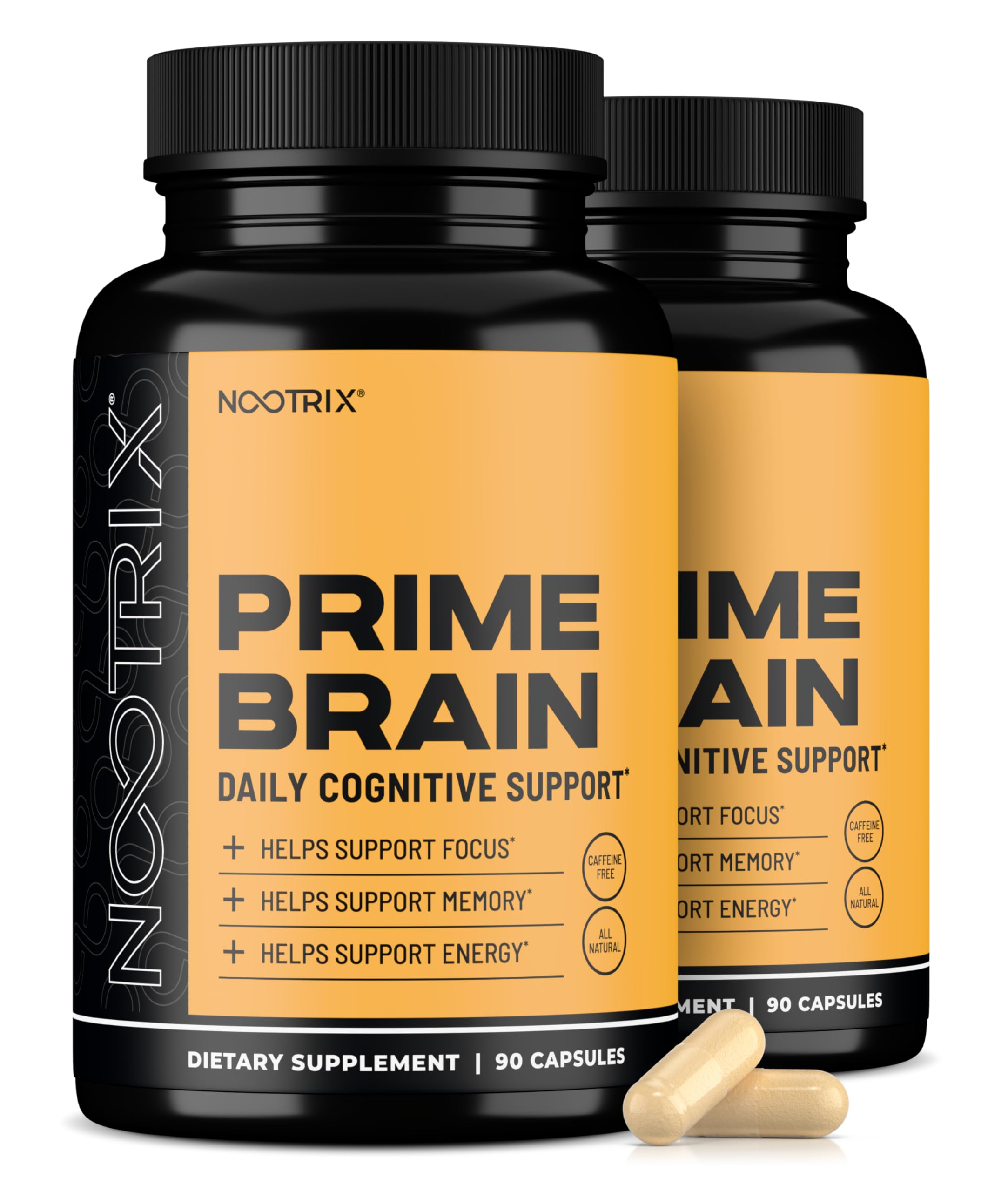 Nootrix Prime Brain vista frontal del envase mostrando diseño y cantidad