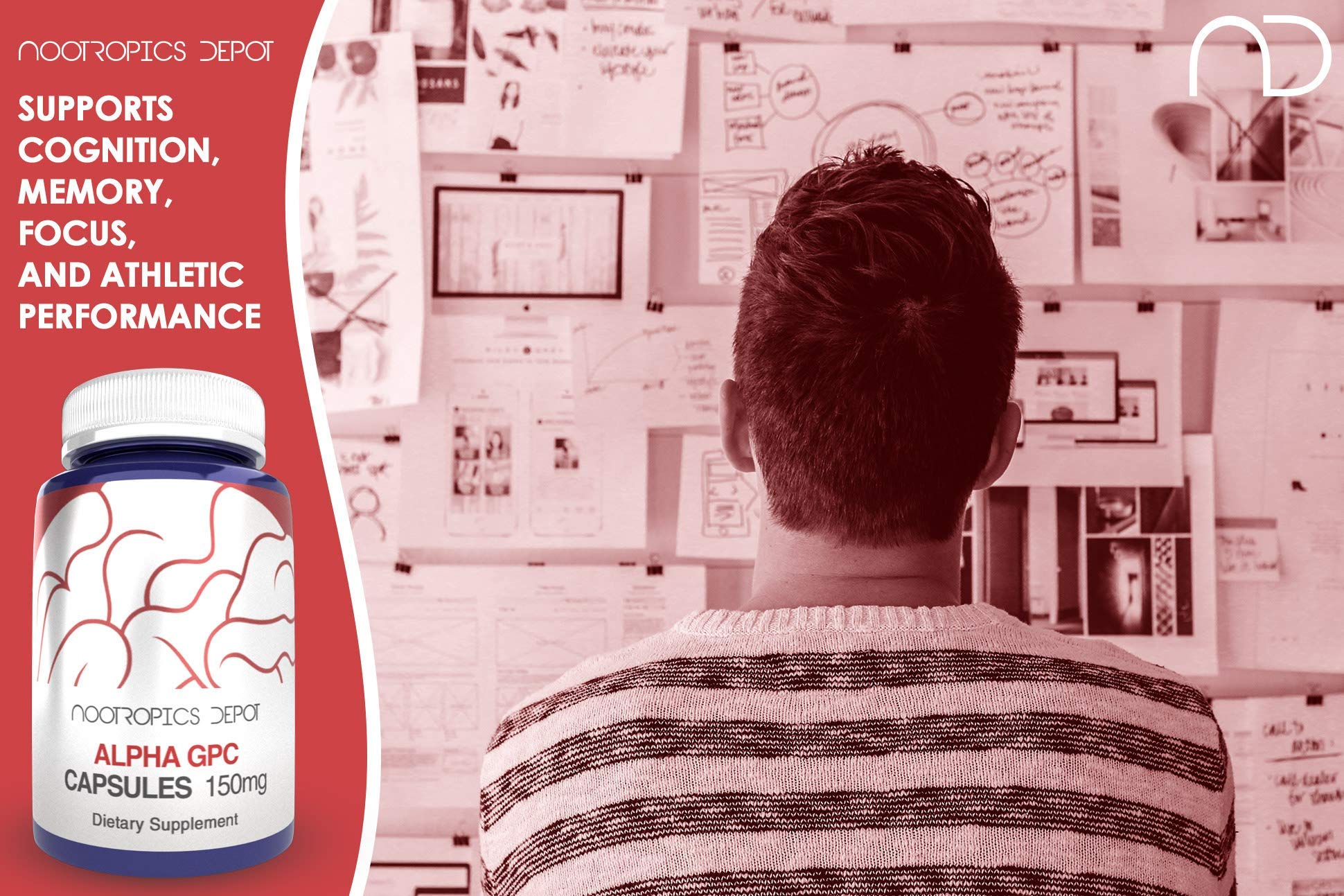 Nootropics Depot Alpha GPC cápsula en contexto de entrenamiento para apoyar recuperación