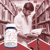 Nootropics Depot polvo de Alpha GPC textura y pureza visible, calidad controlada