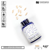 Nootropics Depot cápsula abierta mostrando extracto, evidencia concentración
