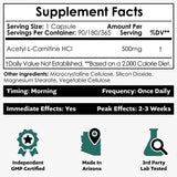 Nootropics Depot cápsula en mano para comparar tamaño y dosificación conveniente