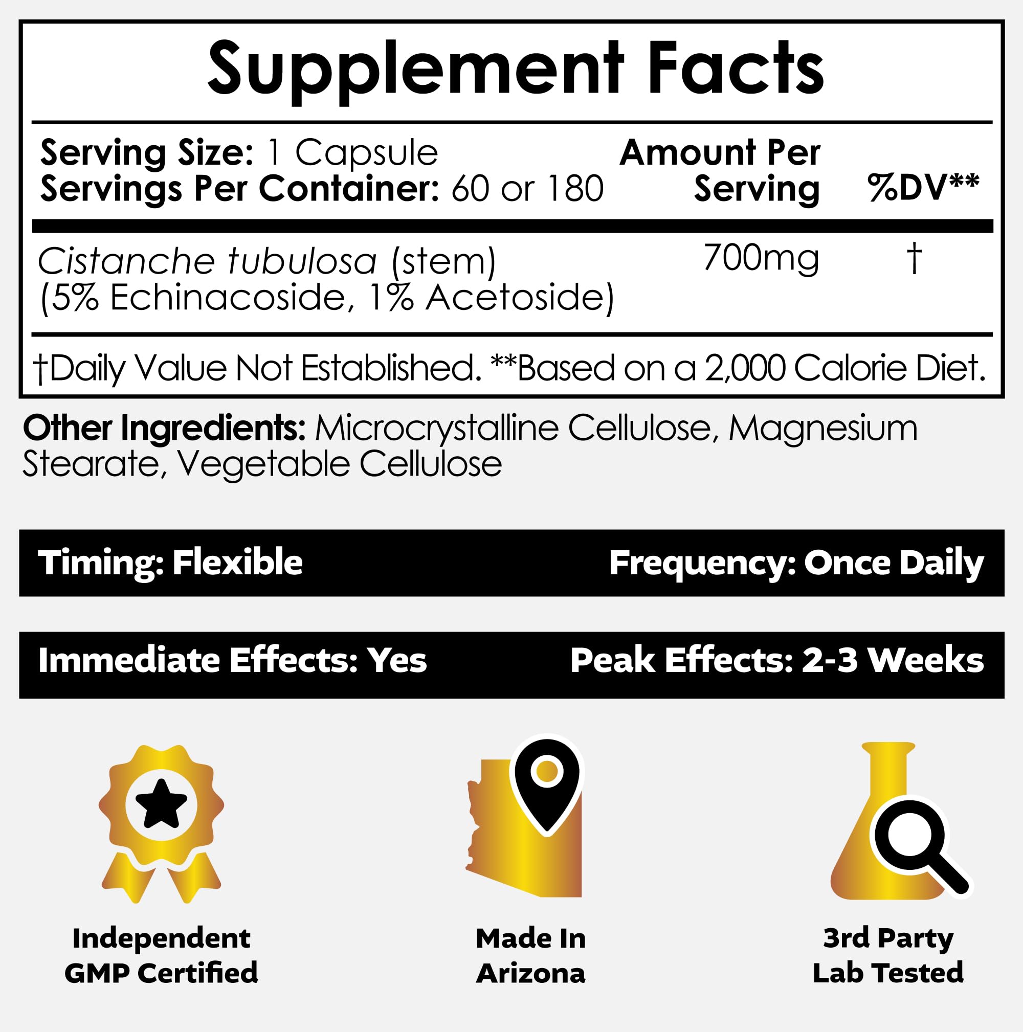 Nootropics Depot primer plano de cápsula y textura del polvo, detalle de pureza