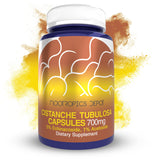 Nootropics Depot frasco frontal mostrando 60 cápsulas y etiqueta legible, confianza en calidad