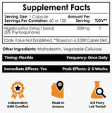 Nootropics Depot primer plano de cápsula para ver textura y facilidad de ingestión