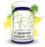 Nootropics Depot frasco frontal mostrando Cognance y beneficio de enfoque