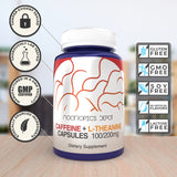Nootropics Depot junto a taza de café comparando alternativa sin azúcar