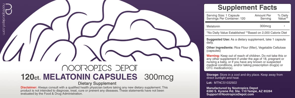 Nootropics Depot primer plano de cápsula indicando textura y calidad pura