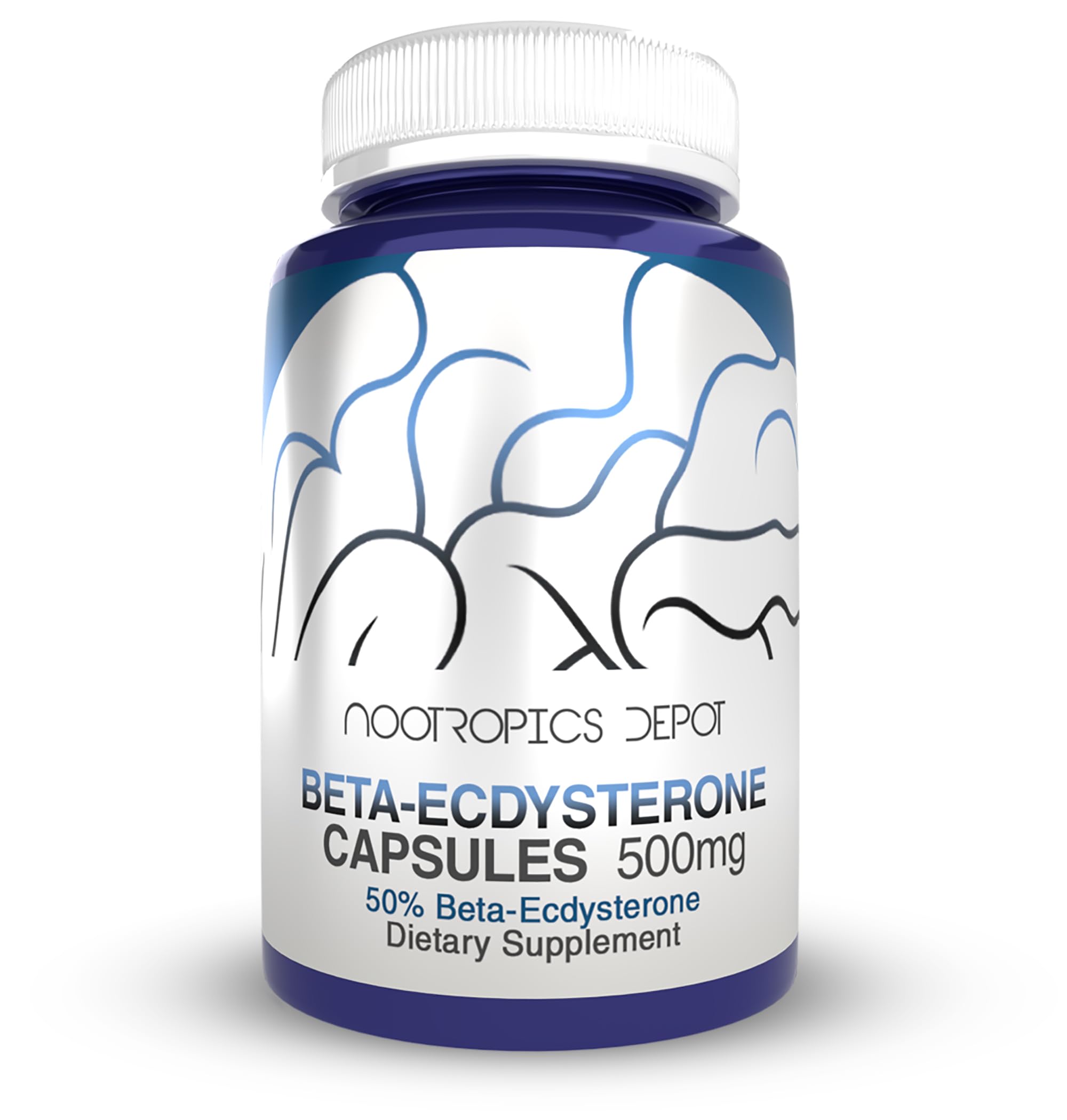 Nootropics Depot detalle de etiqueta con información de estandarización y pureza