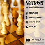 Nootropics Depot etiqueta con información y lote, transparencia y tests de laboratorio