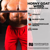 Nootropics Depot etiqueta nutricional en detalle para confirmar 50% icariina y dosificación