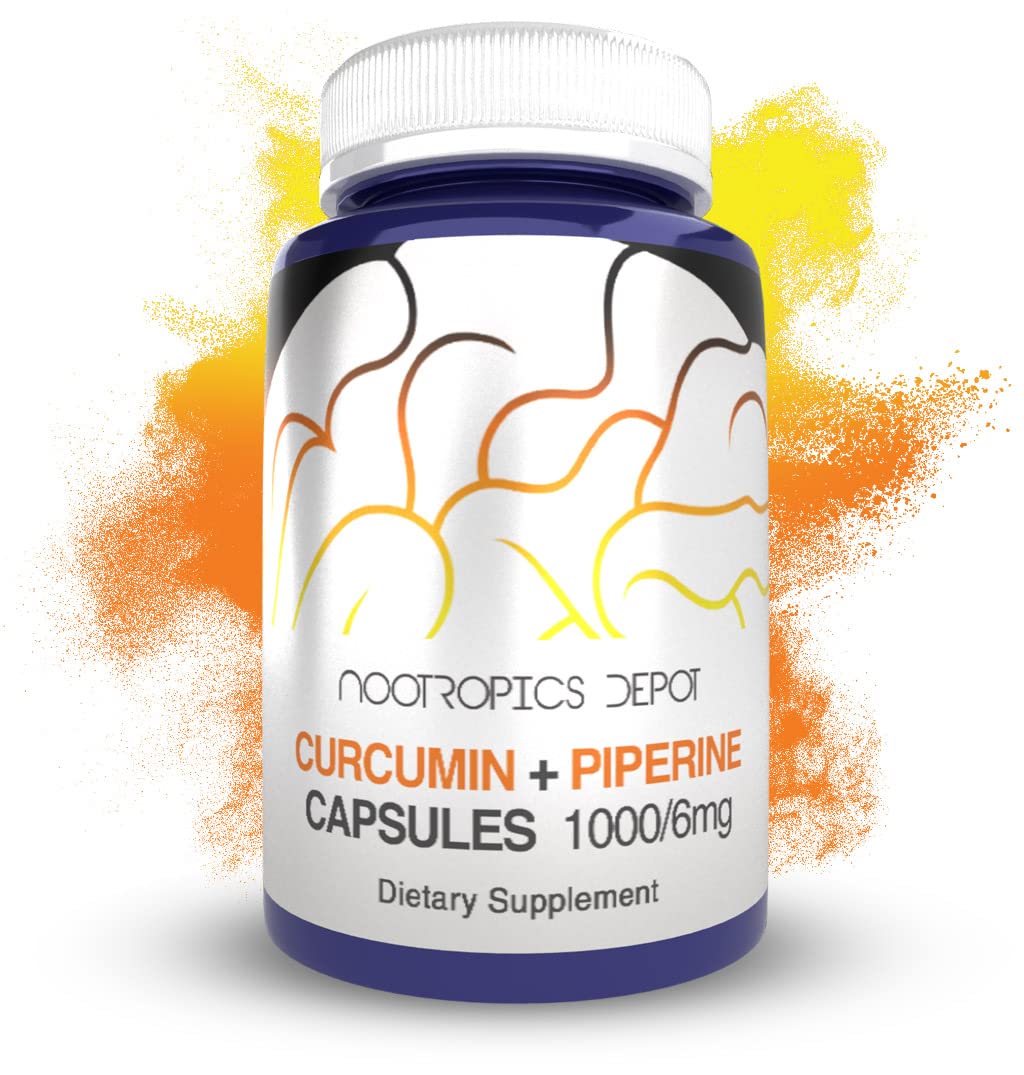 Nootropics Depot frasco frontal con etiqueta clara y contenido de 60 cápsulas