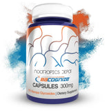 Nootropics Depot frasco delantero con BaCognize, envase claro y confianza en calidad