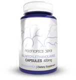 Nootropics Depot frasco delantero mostrando etiqueta y beneficios visibles