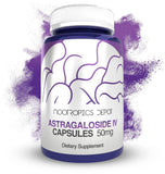 Nootropics Depot frasco frontal mostrando 30 cápsulas y beneficio de dosificación clara