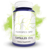 Nootropics Depot frasco frontal mostrando etiqueta clara y beneficio de pureza