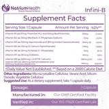 Nootropics Depot Infini-B cápsula en primer plano destacando textura y absorción eficiente