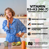 Nootropics Depot etiqueta con ingredientes y prueba de laboratorio