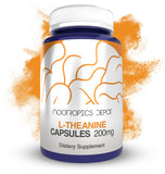 Nootropics Depot frasco frontal mostrando 180 cápsulas y banda de seguridad